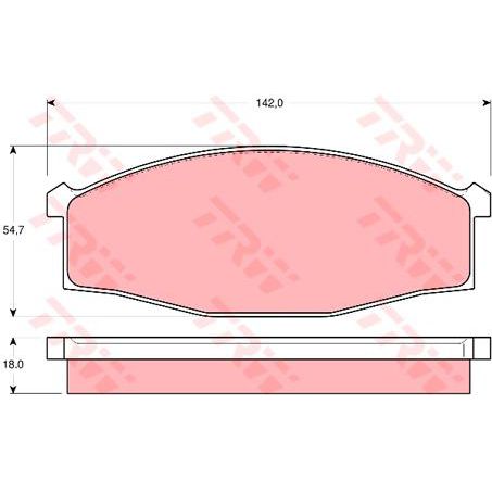 TRW Brake Pad Set (DB1477)