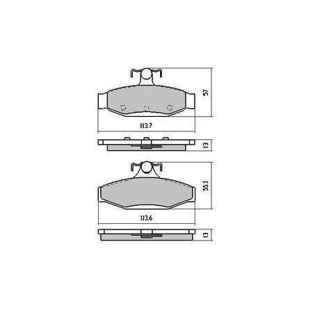 RDA PHANTOM CERAMIC BRAKE PAD SET NISSAN SKYLINE SCFR31 WCRR31 RDC1106