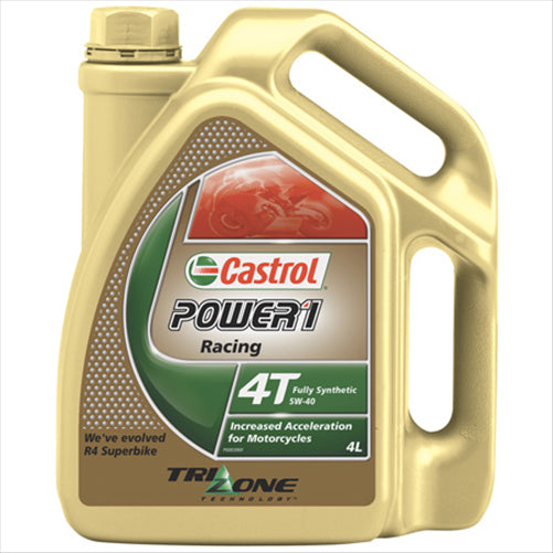 CASTROL POWER 1 RACING 5W-40 MOTORCYCLE ENGINE OIL 4L 3356991