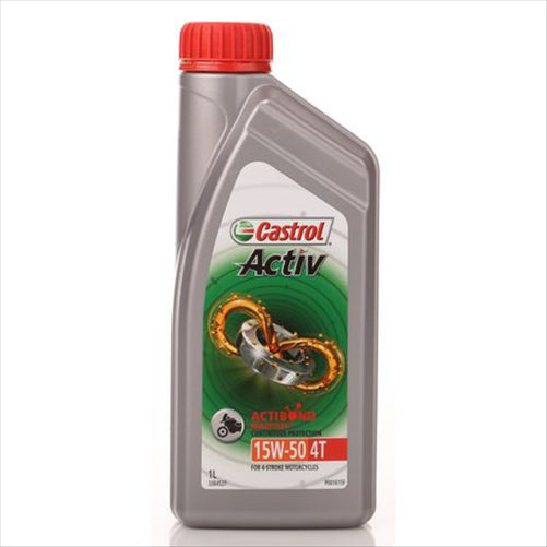 CASTROL ACTIV 4T MOTORCYCLE ENGINE OIL 15W-50 1L 3384527