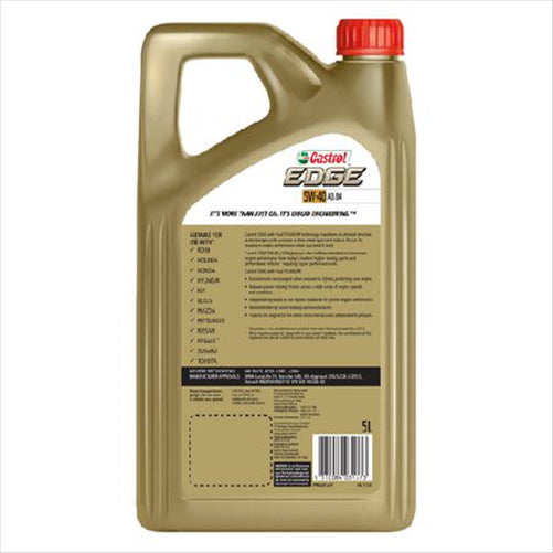 CASTROL EDGE 5W-40 A3/B4 ENGINE OIL 5L 3421235