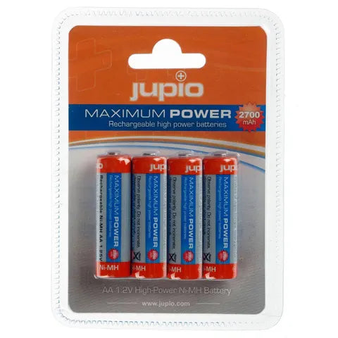 Jupio AA Rechargeable Batteries 2700mAh – 4 Pack