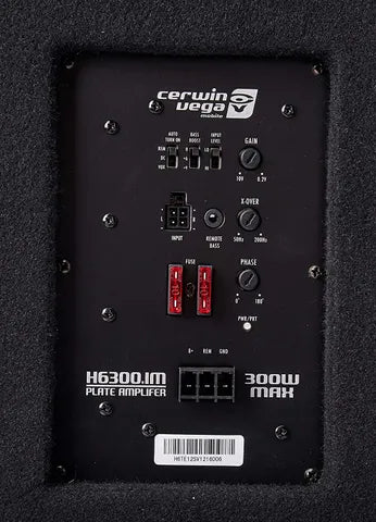 Cerwin-Vega 12" Slim Active Subwoofer Box | 400W Powered All-in-One Bass