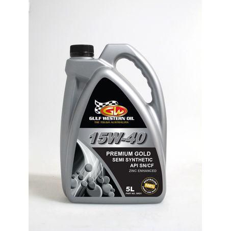 Gulf Western PREMIUM GOLD 15W40 ENGINE OIL 30521