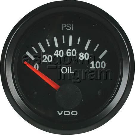VDO Pressure Gauge Electric 12V (0 - 100 psi) 350010021