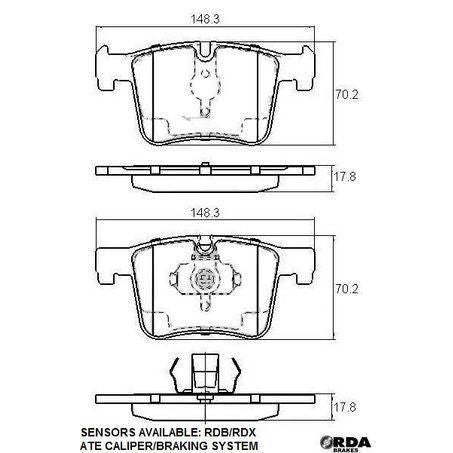 RDA Phantom Ceramic Brake Pad Set - RDC2221