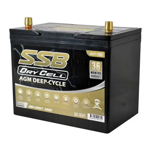 SSB 12V 85Ah AGM Deep Cycle Dual-Purpose Battery – 620CCA, Ultra High Performance (24X MF)