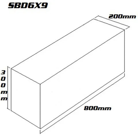 Double 6"x9" Speaker Box | Dual 6x9 Inch Enclosure for Car Audio Subwoofers