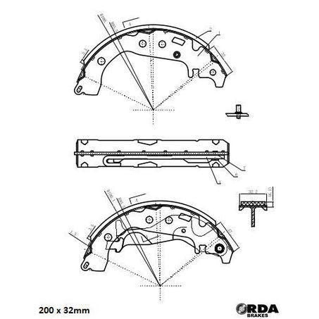 Brakes Brake Shoe Set R2039