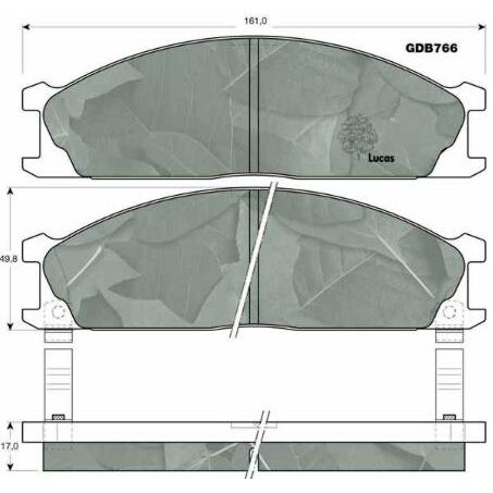 TRW DTEC Brake Pad Set (DB438)