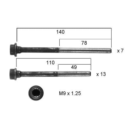 Permaseal Cylinder Head Bolt Set