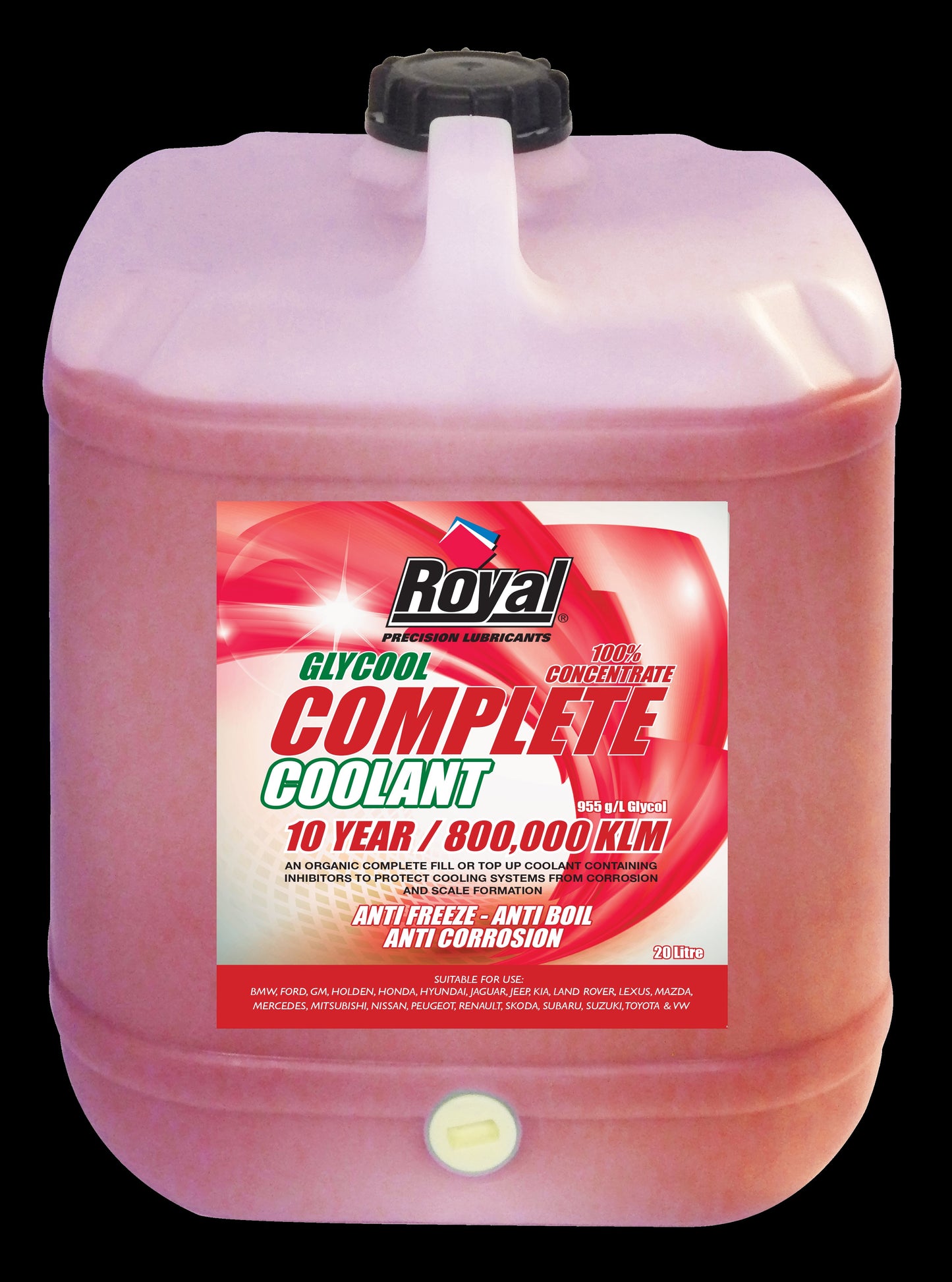ROYAL GLYCOOL RED COMPLETE COOLANT 20L 6512-20