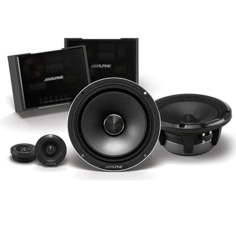 Alpine Status Series 6.5" 2-Way Component Speaker | 100W RMS Slim Fit