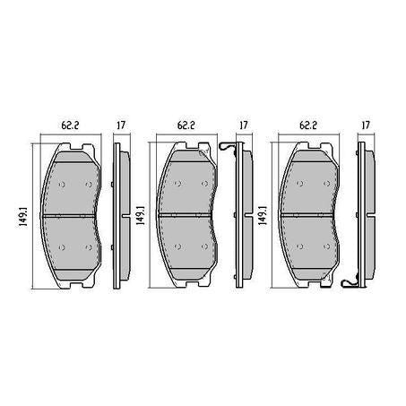 RDA PHANTOM CERAMIC BRAKE PAD SET HOLDEN CAPTIVA RDC2000