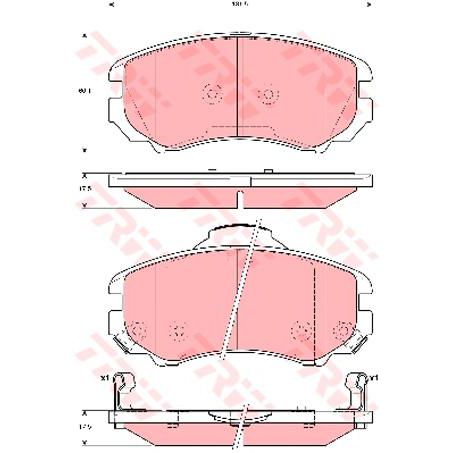 TRW DTEC Brake Pad Set (DB1504)