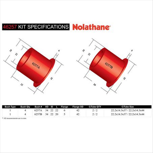 Nolathane TRAILING ARM BUSH KIT 46257