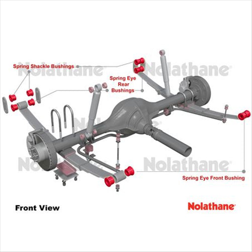 Nolathane SPRING EYE FRONT/REAR AND SHACKLE BUSHING KIT 47253