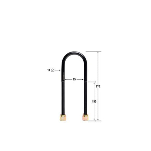 Nolathane REAR SPRING U BOLT KIT 47807