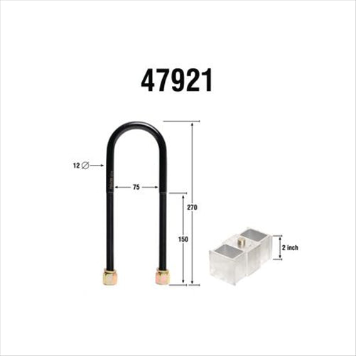 REAR LOWERING BLOCK KIT (2.0IN) 47921