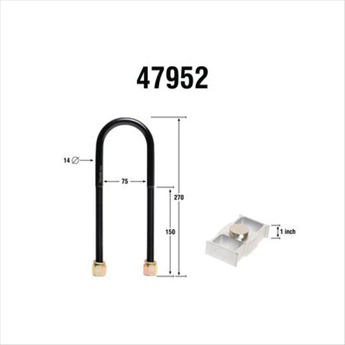 REAR LOWERING BLOCK KIT (1.0IN) 47952