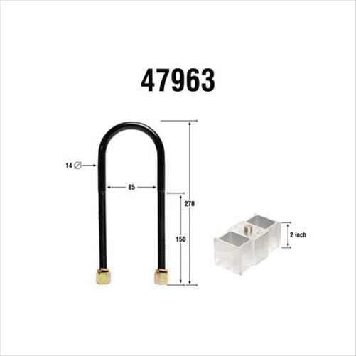 LOWERING BLOCK KIT (2.0IN) 47963