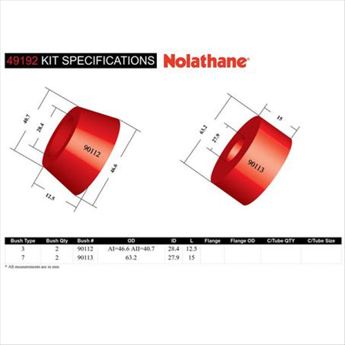 Nolathane DIFFERENTIAL - MOUNT BUSHING 49192