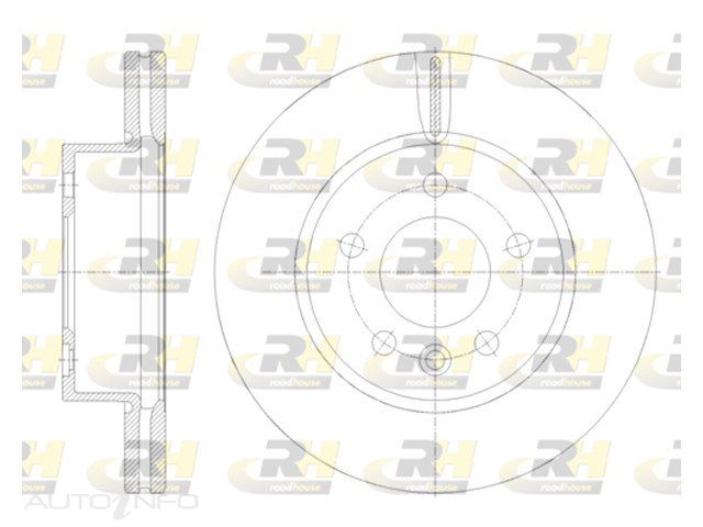 BRAKE ROTOR FRONT VW CRAFTER 16>303*28*25 70.4HT 76id DR62117V-RH