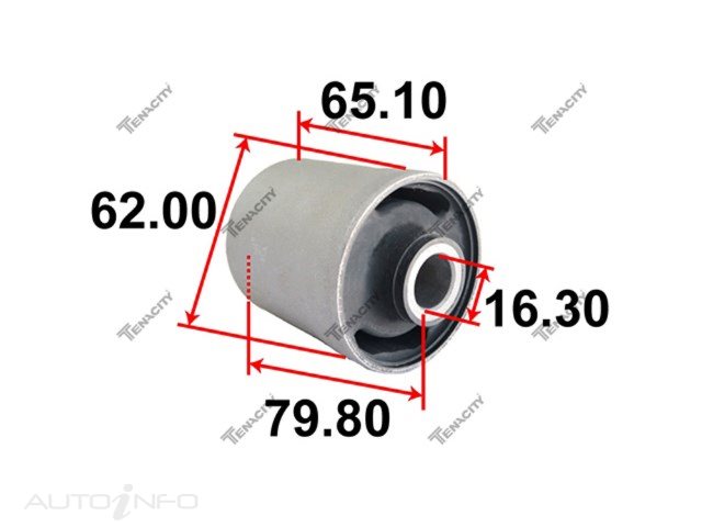 REAR TRAILING ARM REAR BUSHING MITSUBISHI L400 PD PC DELICA - 03-34366