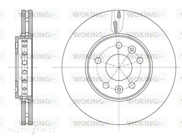 BRAKE DISC FRONT MITSUBISHI / RENAULT 296mm D61625.10