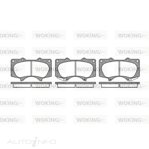 BRAKE PADS F SUITABLE TOYOTA HI-LUX/PRADO ESP 08> - P8883.00