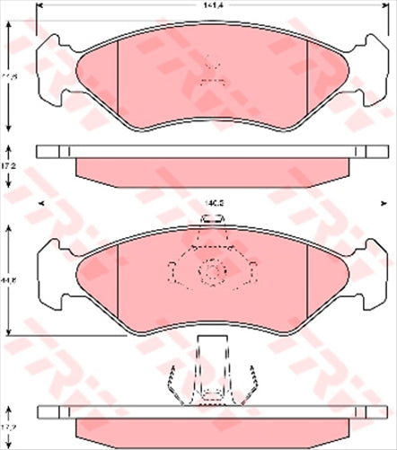 TRW Brake Pad Set (DB1373)