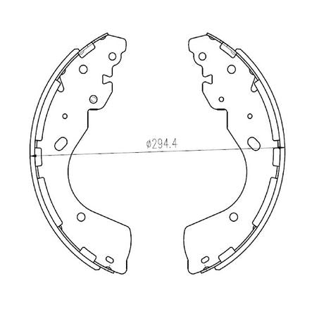 RDA Ceramic Brake Shoe Set - R2016C