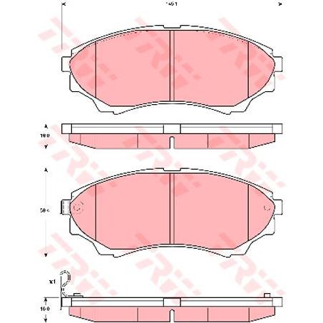TRW DTEC Brake Pad Set (DB1681)