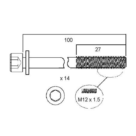 AA Gaskets Pty Ltd HEAD BOLT SET NISSAN TB48-DE