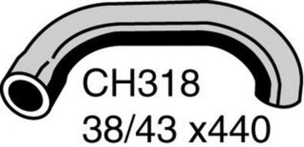 MACKAY RADIATOR HOSE FORD ZEP/ZOD 206E 12V OHV >62