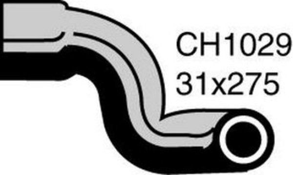 MACKAY Radiator Lower Hose - VOLVO 140 B20 1971-1974