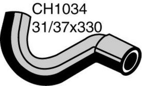 MACKAY Radiator Lower Hose - VOLVO 164 . - 3.0L I6 PETROL - Manual & Auto