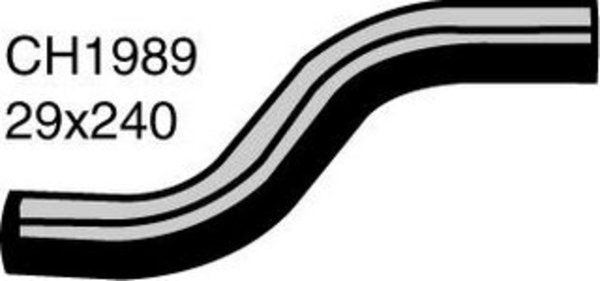 MACKAY Radiator Upper Hose - HOLDEN JACKAROO L1 - 2.6L I4 PETROL - Manual &