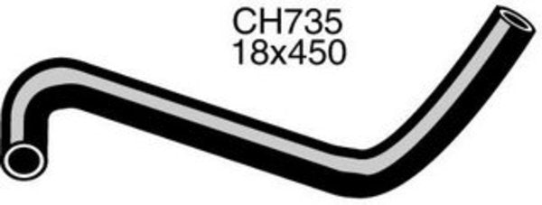 MACKAY HEATER HOSE - HOLDEN KINGSWOOD H#/TORANA L# >74