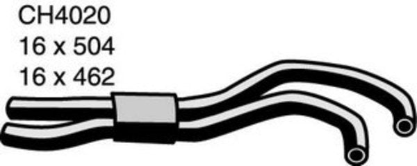 MACKAY HEATER HOSE MIST 380 DB 3.8
