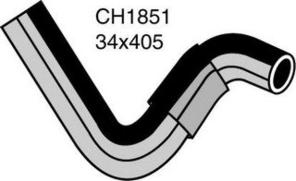 MACKAY Radiator Lower Hose - FORD CAPRI SA - 1.6L I4 PETROL - Manual & Auto