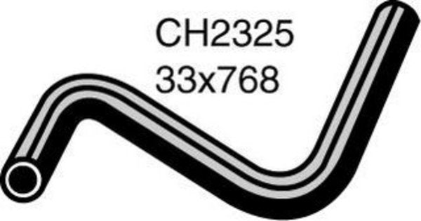 MACKAY RADIATOR HOSE LOWER - FIAT X1/9 CH2325
