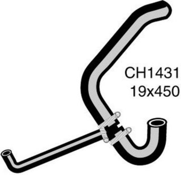 MACKAY Engine By Pass Hose - HOLDEN CAMIRA JB - 1.6L I4 PETROL - Manual & A