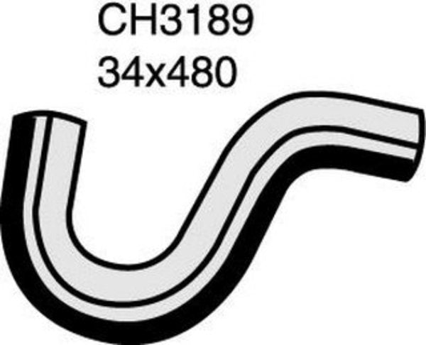 MACKAY RADIATOR HOSE UPPER NISSAN BLUEBIRD U12 LD20 CH3189