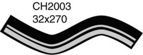 MACKAY Radiator Lower Hose TOYOTA HILUX RN85R - 2.4L I4 CH2003