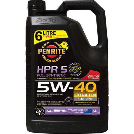 Penrite HPR 5 5W-40 Engine Oil 6L