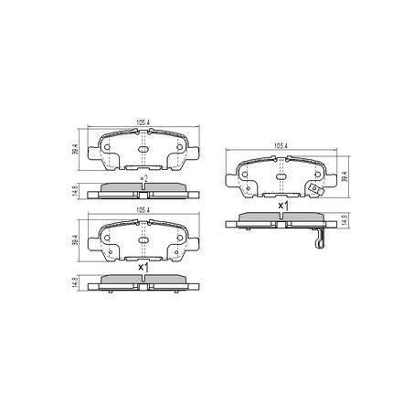 RDA BRAKES RDA Phantom Ceramic Brake Pad Set RDC2386