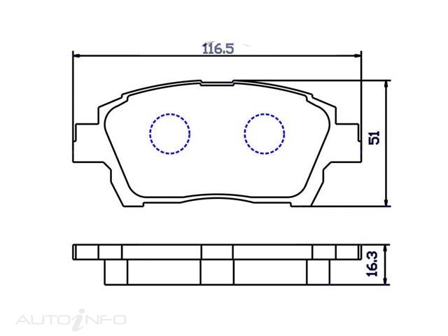 BRAKE PADS FRONT SUITABLE FOR TOYOTA