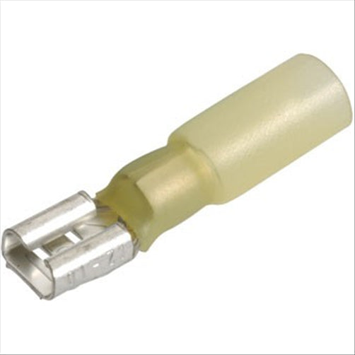 Narva Crimp Terminal Female Blade Yellow Terminal Entry 6.3 X 0.8Mm Heat Shr