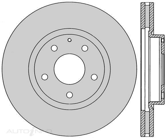 D/ROTOR FR MAZ CX5 ATE 297*28*26 5STUD - DR12931